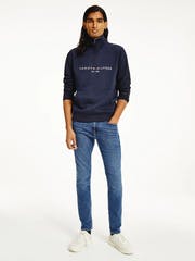 Tommy Logo Mockneck - Desert Sky